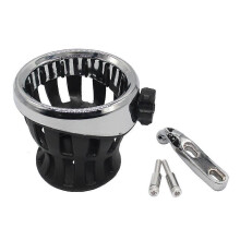 Silver Motorcycle Handlebar Cup Holder Compatible With GL1800 Goldwing