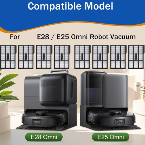 HEPA-Ersatzfilter für  E25 Omni / E28 Omni Saugroboter, Standfilter 2