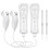 2PCS Motion Plus Remote Controller Compatible with Nintendo Wii and Wii U Console, Wireless Gaming Controller White 1