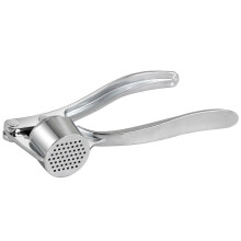 Knoblauchpresse aus Stahl, Ingwerpresse, Küchenhelfer (Silber, 2 Stück)