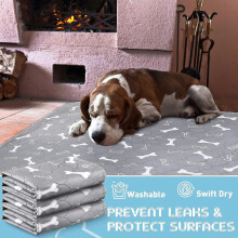 Pack Of 3 Washable Pipi Pads Reusable Puppy Pads Absorbent Dog Pads Waterproof Pipi Mats Easy Care Training Pad For Pet Transport Box (