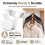 HOUSE DAY Space Saving Hangers 20 Pack, Smart Hangers for Clothes, White 4