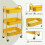 DOEWORKS 3 Tier Storage Trolley on Wheels Rolling Kitchen Trolley Craft Trolleys 5