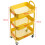 DOEWORKS 3 Tier Storage Trolley on Wheels Rolling Kitchen Trolley Craft Trolleys 6