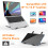 GRIFEMA Laptop Stand for Desk, 7-Angle Adjustable Laptop Riser, Portable Foldabl 4