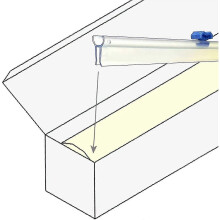 Plastic Film Cutter, Kitchen Cling Film Two-Way Sliding Cutter (Insert Type, 33cm), 6-Pack