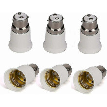 Set de 6 socluri pentru becuri B22 la E27 - Adaptoare pentru becuri LED