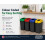 Addis Addis Recycling Bins Kitchen Set of 3 (40L) – Red Green Blue | Stackable Modular 7