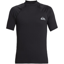 (M, Black) Quiksilver Mens Everyday Short Sleeve UV Protect Surf Surfing Rash Guard Vest
