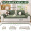 OstepDecor Sofa Covers 2 3 4 Seater, Pet Sofa Cover, Settee Covers, Couch Protec 3