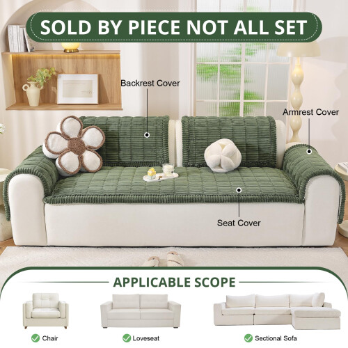 OstepDecor Sofa Covers 2 3 4 Seater, Pet Sofa Cover, Settee Covers, Couch Protec 2