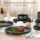 HaWare Dinner Set, 12 Piece Stoneware Dinnerware Service for 4, Reactive Glaze P 7