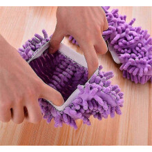 10 Pcs Mop Slippers Floor Cleaning Washable Reusable Microfiber Dusting Mop For Women