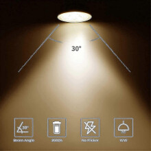 Pack Of 8 Halogen Bulbs Gu5.3 Mr16 35w 12v Dimmable - Warm White 2800k, 400 Lumens, Glass Cover-xdd