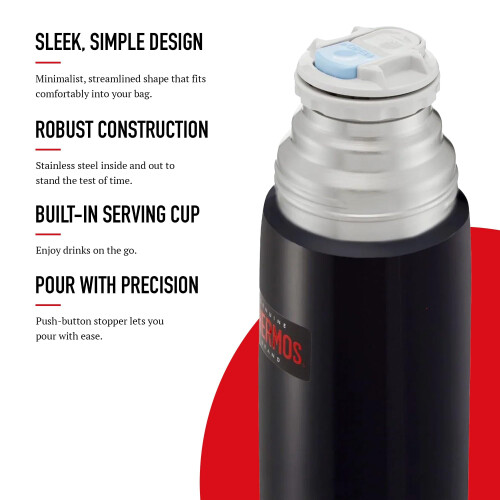 Thermos Thermos - Light and Compact Flask Midnight Blue (350 ml) - Premium Leak Proof In 2