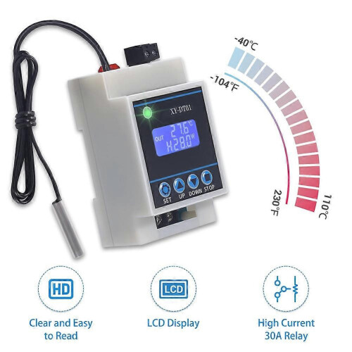 XY-DT01 Digital Temperature Controller -40-110C Digital Micro-Digital Thermostat with LCD Display a 2