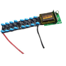 Vysokonapäťový multiplikátor, DC 5-12V boost invertor, nastaviteľný 1KV-20KV impulzný oblúkový generátor, 8-stupňový multiplikátor, nap