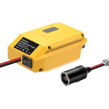 Znižujúci menič napätia z 18 V na 12 V kompatibilný s batériami DeWalt 20 V so zásuvkou a adaptérom pre kolesá elektrických vozidiel pr