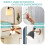 QILUCKY Ceramic Bathroom Light Pull Cord With 150cm Extension Cord And Connector 7