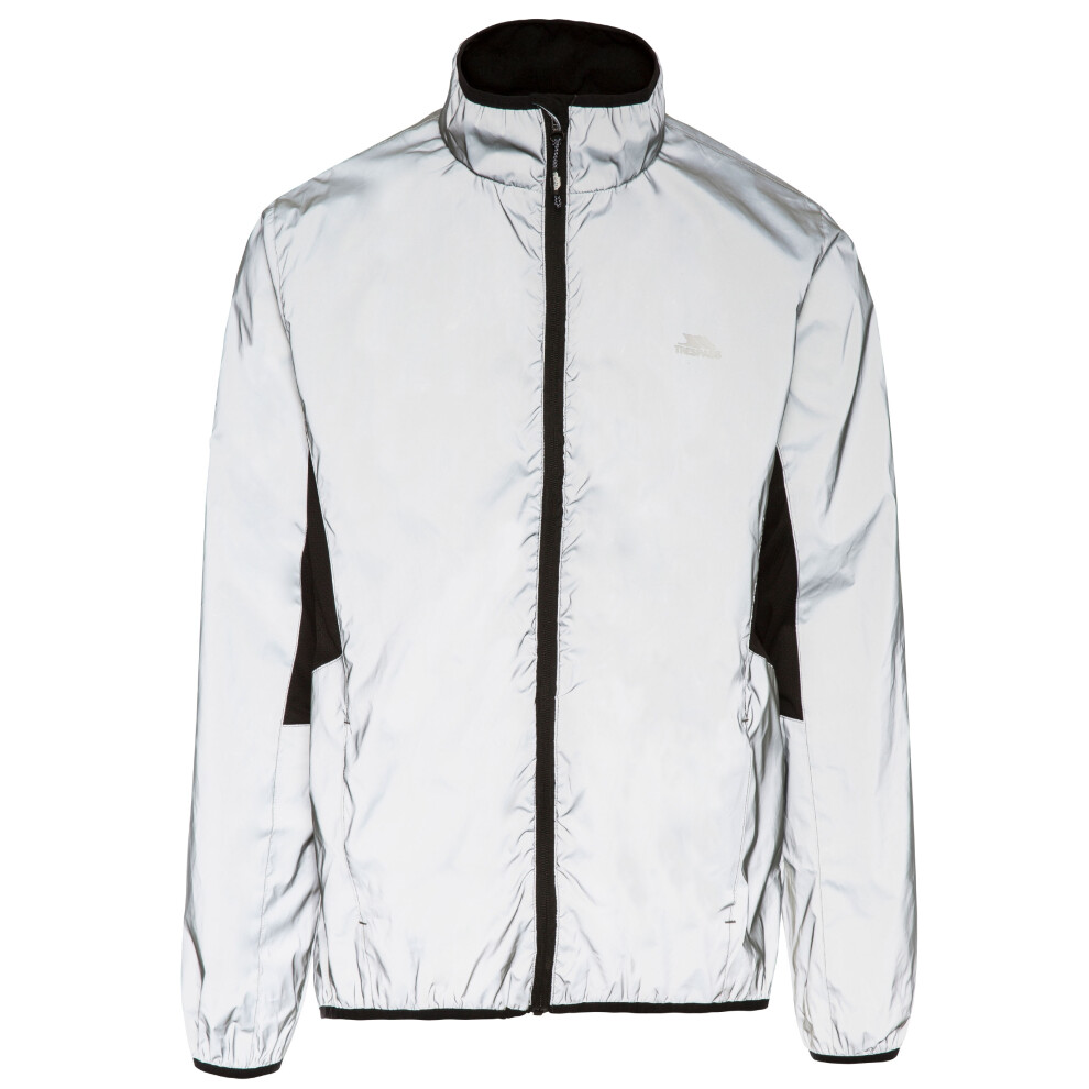 Trespass (S, Silver Reflective) Men's Water-Resistant Active Jacket - Zig