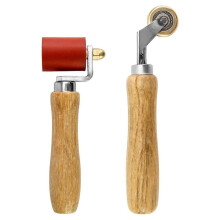 Rodillo de silicona de 40 mm y rodillo de latón para juntas, herramienta para colocar papel pintado, para techos y suelos de vinilo.
