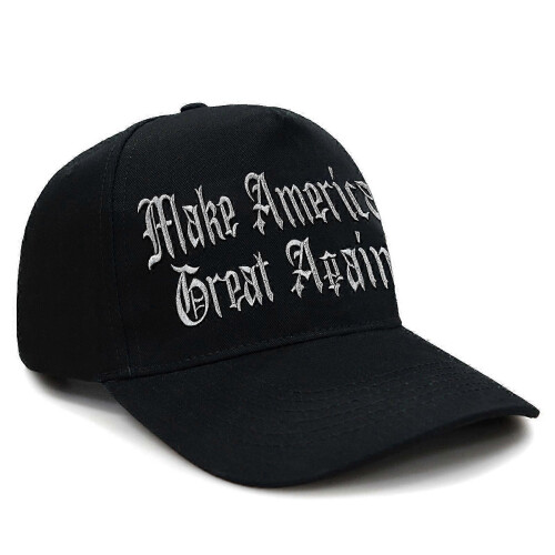 Dark Gothic Macaque Trump Cap Black MAGA Never Surrender Hat, Adjustable, Breathable 1