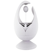 Outdoor Suction Mosquito Trap Lamp, Sticky Inhalation Insect Catcher for Patio, Garden and Balcony, White, Quiet Indoor Outdoor Pest Control