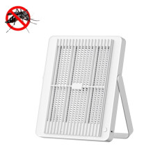 2-in-1 Indoor Outdoor Electric Mosquito Killer Lamp, Inhalation Mosquito Trap, Quiet USB Powered Insect Catcher, White