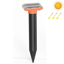 Solarbetriebener Ultraschall-Nagetiervertreiber IP66 wasserdicht fuer Obstgaerten, wetterbestaendiger Tierschreck in Orange
