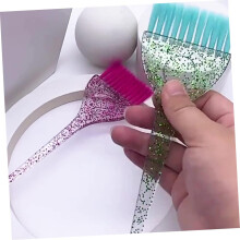 Haarverfkwast en mengkomset 2-delig, haarverfapplicatorset met blauwe en groene kommen, professionele tools voor salon en thuisgebruik