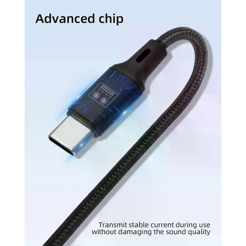 Καλώδιο κάρτας ήχου USB C OTG, θύρα ήχου USB C σε αρσενικό τύπου C με αρσενική θύρα 2