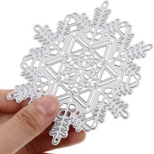 Snijmallen van metaal, sjablonen van koolstofstaal voor het maken van kaarten, veelzijdig te gebruiken, kerstsneeuwvlok.