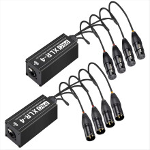 4-Channel XLR Audio and Network Cable Extender A