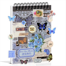 Vintage-Sticker für Scrapbooking, 50 Bögen vorgeschnittene Washi-Sticker C