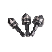 3-teiliges 1/4-Zoll-Sechskant-Senkbohrer-Set (12/16/19 mm) für Holz und Metall