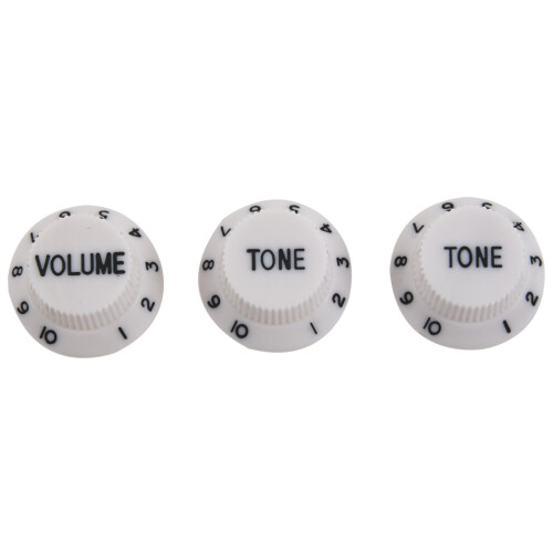 1 volume and 2 tone controls for Strat-style guitars