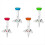 4 golf tees for golf driver training, plastic golf tees 1