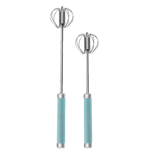 2PCS Semi-Automatic Whisks Manual Hand Mixer