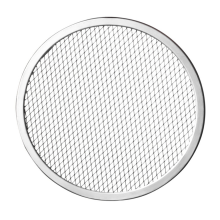10-Zoll-Pizza-Backsieb aus Aluminium mit nahtlosem Rand