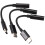 3-piece Type C to 3.5 mm headphone audio adapter (black) 1