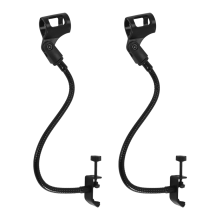 2 Stück Mikrofonständer, verstellbar, flexibel, Schwanenhals, Tischständer