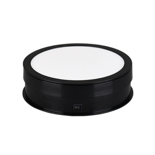 20 cm motorized turntable display stand, black