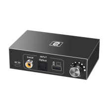 Decodificador de audio HiFi de 192 kHz, convertidor digital a analógico - Enchufe europeo