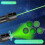 High power green laser pointer flashlight, long range beam, USB rechargeable, star pattern effect, rear switch, presentation and pointing us 2