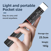 Q12S Foldable Wireless Selfie Stick Bluetooth Monopod with Remote Control