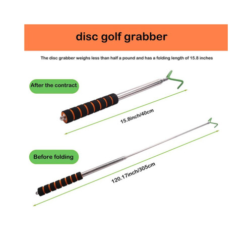 Teleskopisk discgolfgripare för retriever