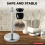 Razor stand with brush holder, high-performance razor holder A 3