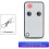 2-Channel 433.92 MHz Remote Control Set (2-Pack) Compatible with Roger E80 TX52R, Replacement Remote Controls for Gates and Garages 4