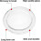 24.5cm Flat Bottom Microwave Glass Plate Replacement for Turntable 9.6 Inches 4