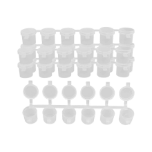 5 Streifen, 30 Farbtöpfchen, leere Farbstreifen, 10 ml/0,35 oz Farbtöpfchenstreifen